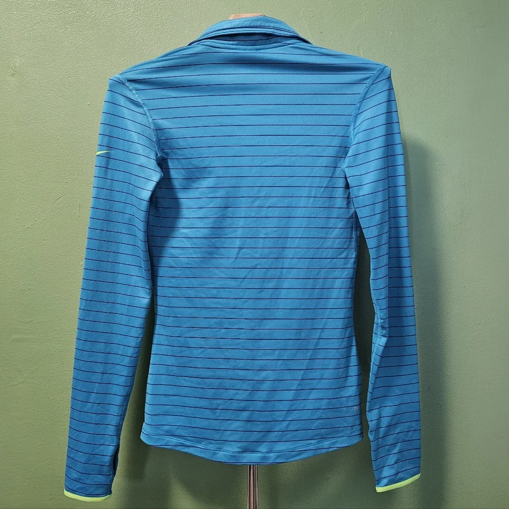 Nike Pro Dri-FIT‎ Half-Zip Teal Running Pullover